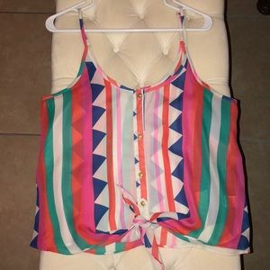 Carnival Front Tie Top